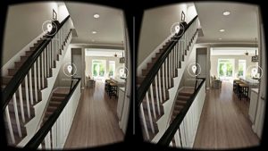 A glimpse of what users see with Eagle's VR system. 