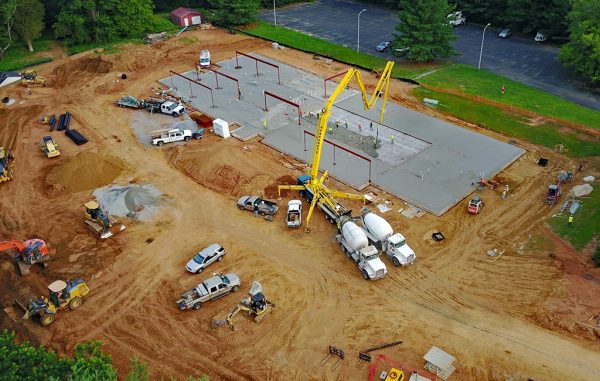 Foundation has been laid for the clinic's new building, set to open in early 2018. (GFCFS)