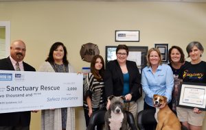 Sanctuary Rescue received $2,000 from a Safeco Insurance charity program. (Sanctuary Rescue)