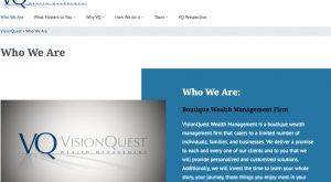 visionquest website