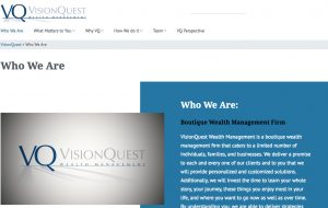 visionquest website