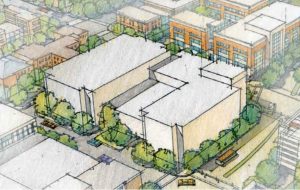 Conceptual rendering of the site in VCU's master plan. (VCU)