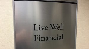 live well placard