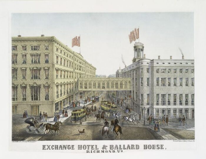 Exchange Hotel and Ballard House Richmond Va. NYPL 1