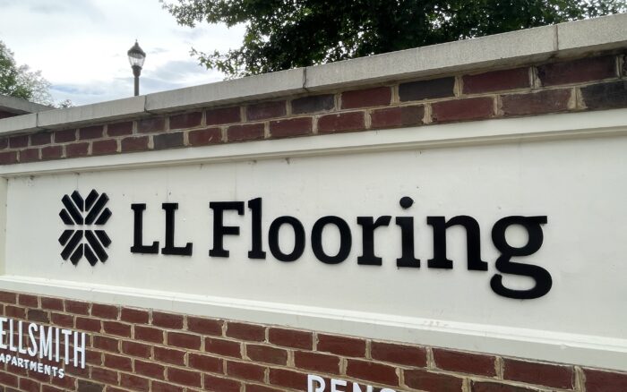 LL Flooring sign