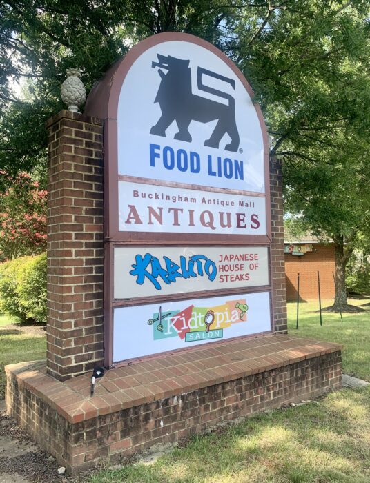 village marketplace signage