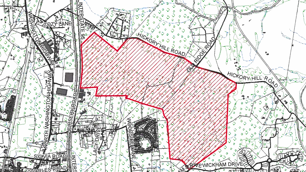 hickory hill road data center tract