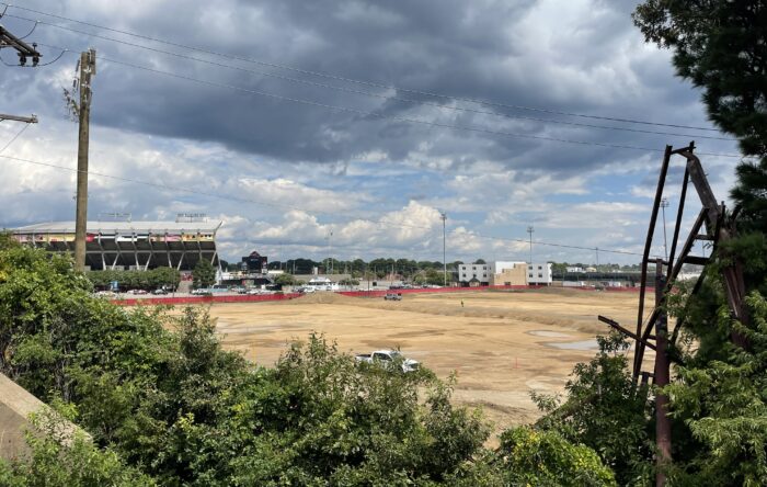 stadium site work