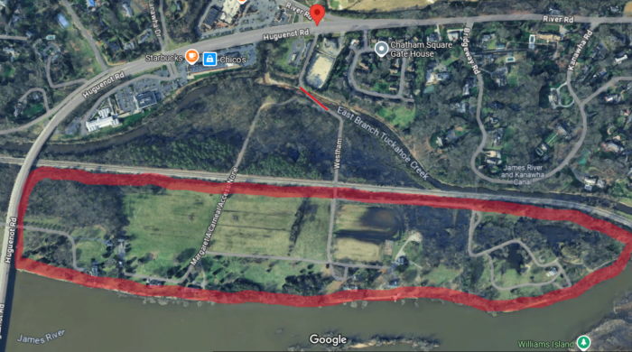 Prominent Richmonders suing CSX over Kanawha Canal Bridge repairs 2 kanawha canal bridge map