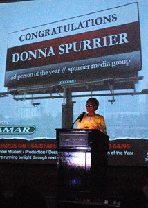 Donna Spurrier accepts her award. (Photos by Lena Price)