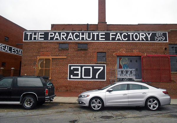 The Parachute Factory Apartments at 307 Stockton St. (Photo by Burl Rolett)