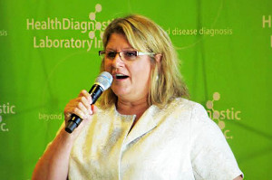 Health Diagnostic Laboratory CEO Tonya Mallory, pictured at the ribbon-cutting ceremony at HDL's new headquarters. Photos by Burl Rolett.