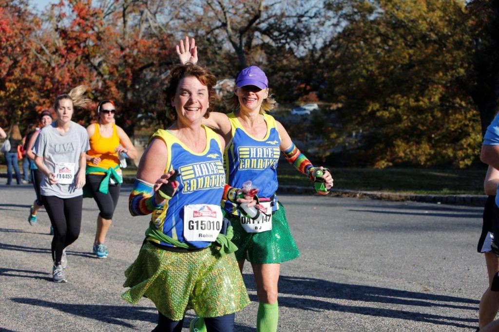 Runners participate in last year's half-marathon. Photos courtesy of Sports Backers.