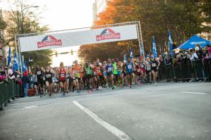 Runners take off at the 2013 American Family Fitness Half Marathon. 