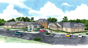 HHHunt is building an assisted living facility for people with dementia and Alzheimer's disease near one of its other senior living developments. Renderings courtesy of HHHunt. 