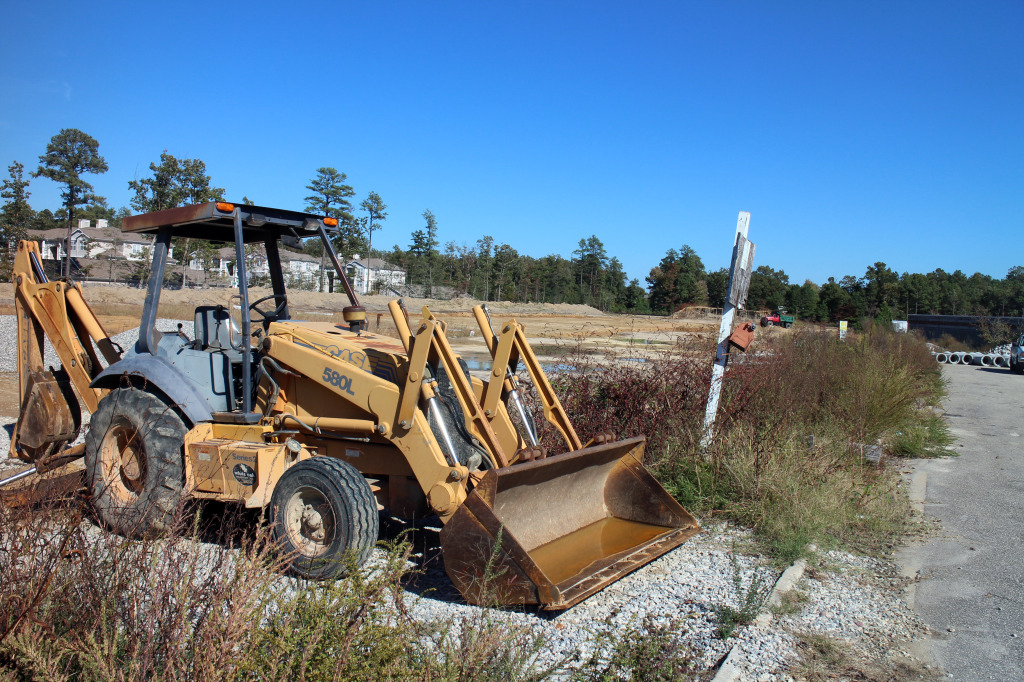 Kroger is preparing to clear land off Iron Bridge Road. Photos by Burl Rolett.