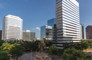 The three-building James Center at 901, 1021 and 1051 E. Cary St.
