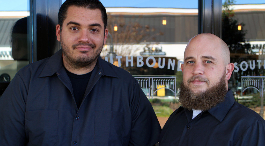 Sparrata (left) and Perkinson opened restaurant Southbound at Stony Point on Wednesday. Photos by Michael Thompson.