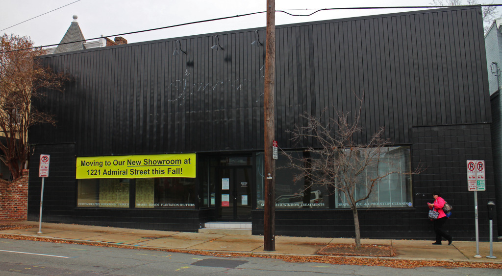 VCU has bought the building at 9 W. Cary St. that used to house a drapery store. Photos by Katie Demeria.