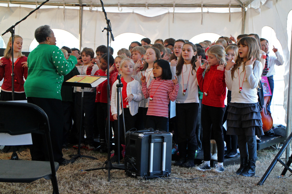 The Mary Munford Elementary School Ensemble performs at Thursday's groundbreaking of the Virginia Childrens Photos by Katie Demeria. 